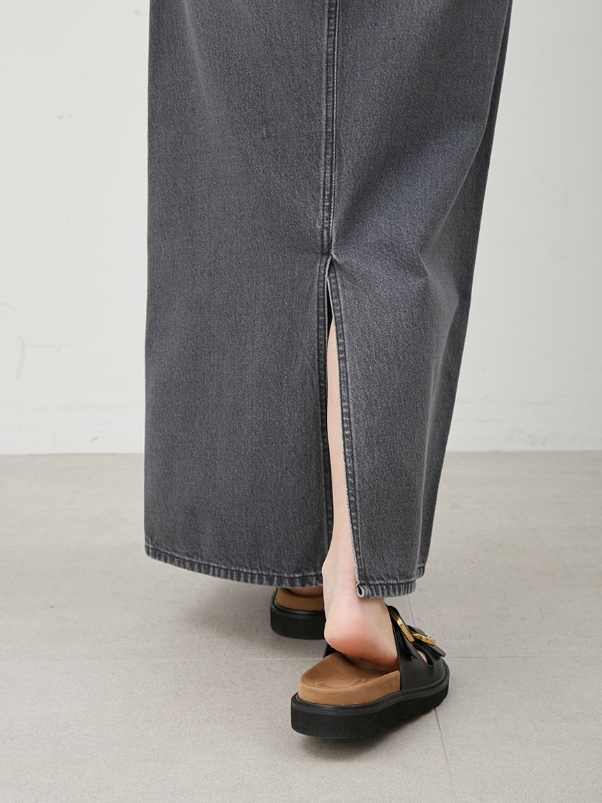 Mila Owen「後ベンツストレートマキシデニムスカート」|スカート|