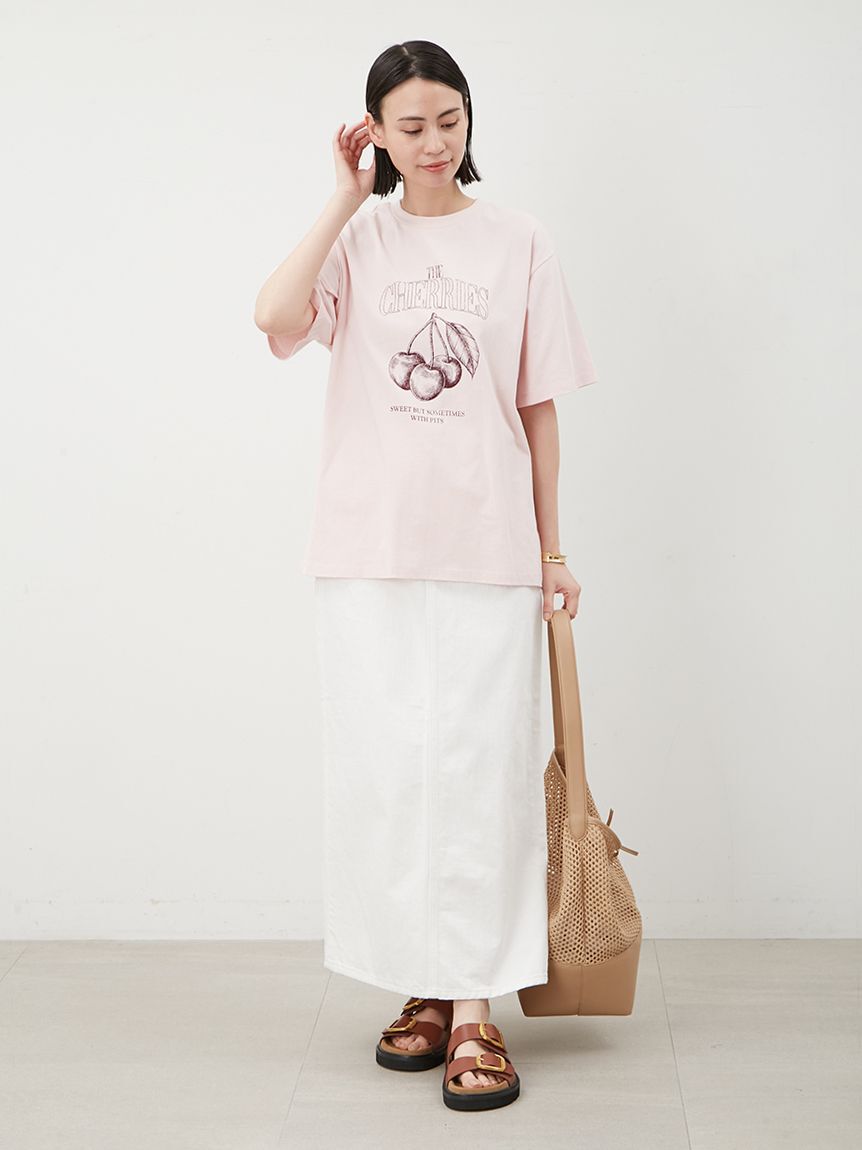 Mila Owen「後ベンツストレートマキシデニムスカート」|スカート|