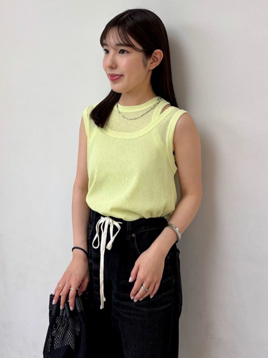 Mila Owen「イージーケアタンクレイヤードカットトップス」|タンクトップ|