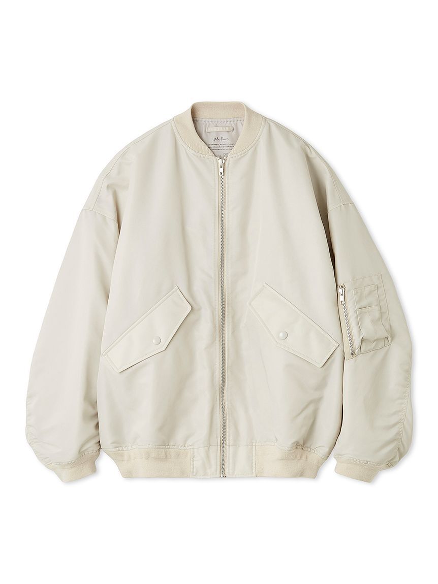 Mila Owen「リサイクルナイロンオーバーサイズMA-1」|ブルゾン・スタジャン|