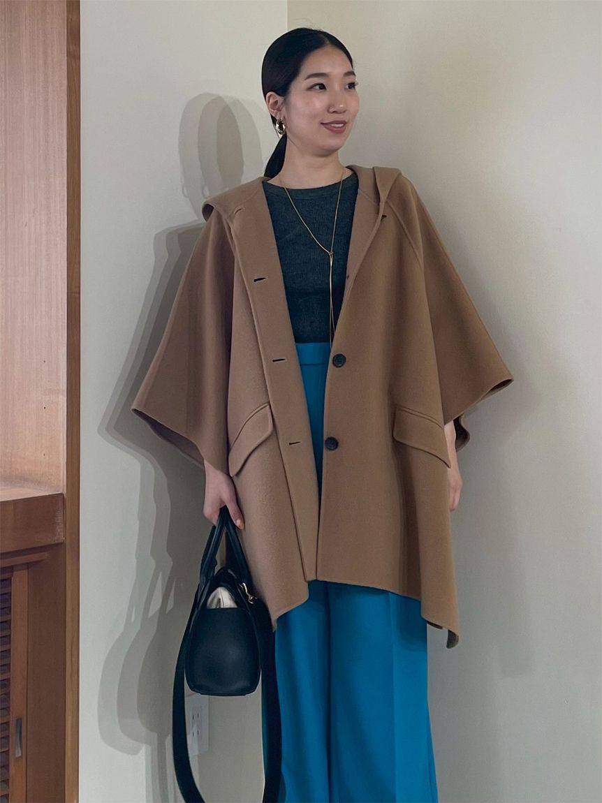 Mila Owen「フードポンチョコート」|チェスターコート|