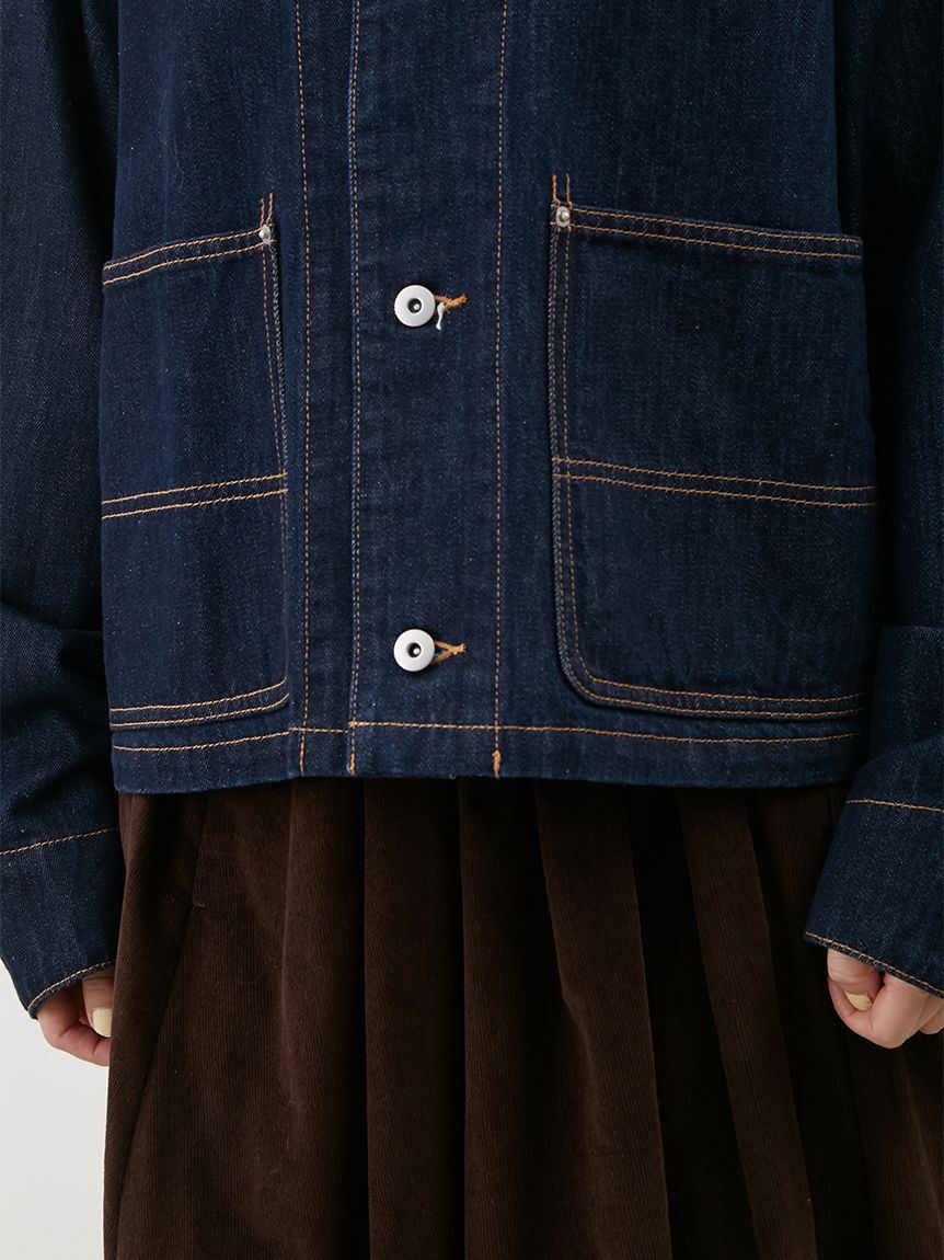 Mila Owen「ショート丈デニムカバオール」|デニムジャケット|