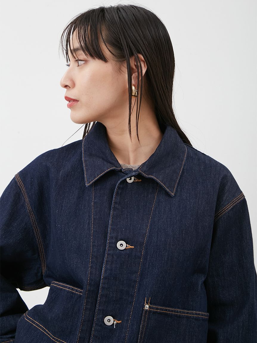 Mila Owen「ショート丈デニムカバオール」|デニムジャケット|