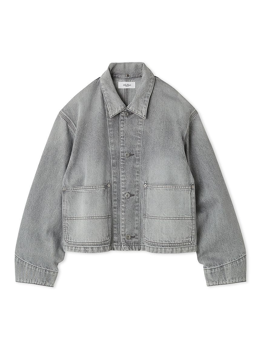 Mila Owen「ショート丈デニムカバオール」|デニムジャケット|