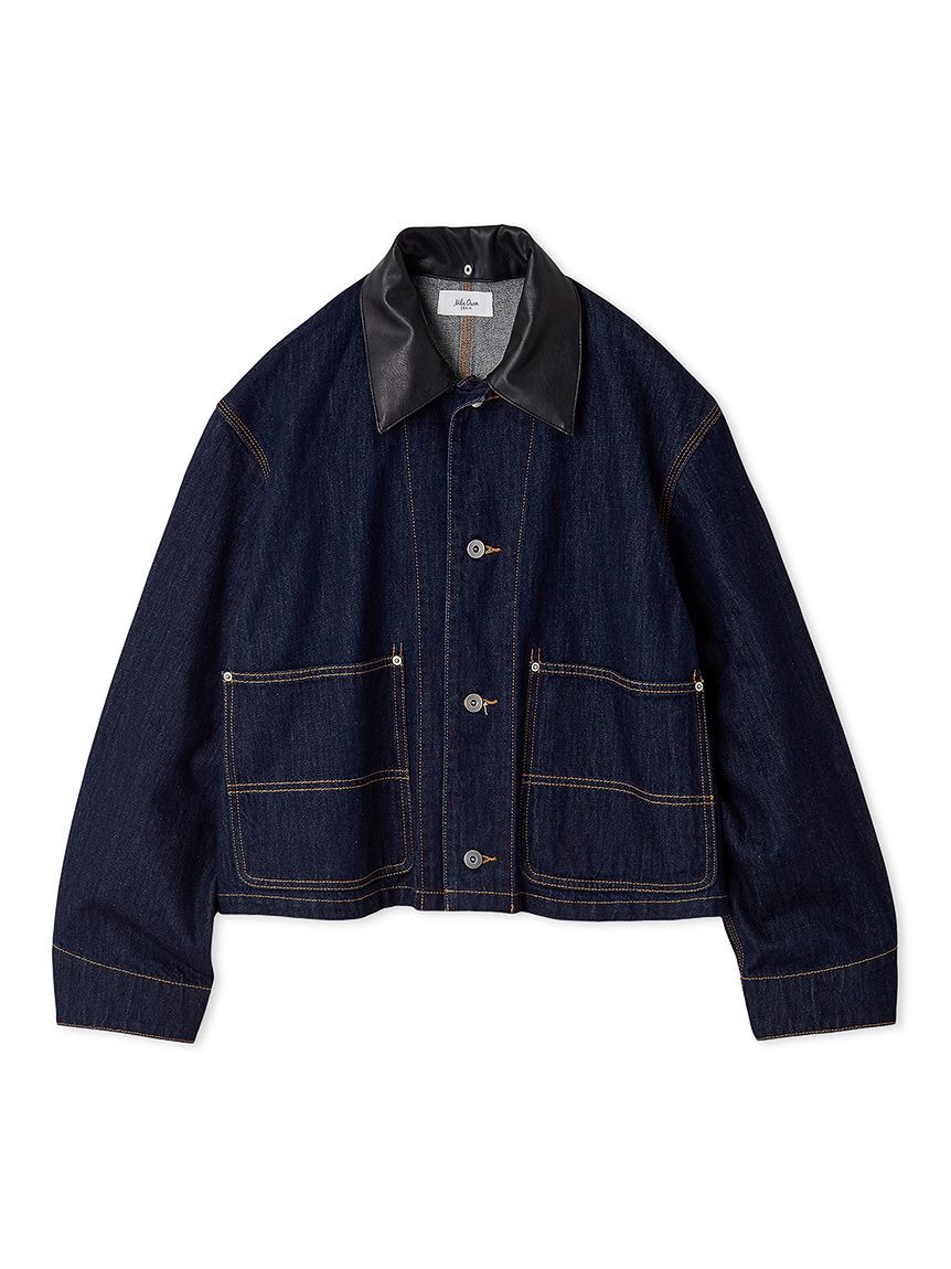Mila Owen「ショート丈デニムカバオール」|デニムジャケット|