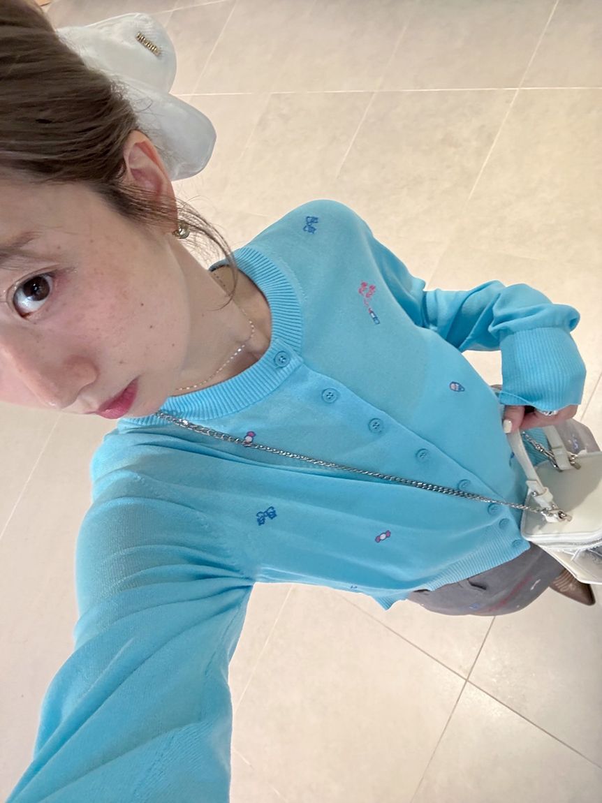 FURFUR「FRESH PUNCH 刺繍カーディガン」|カーディガン|