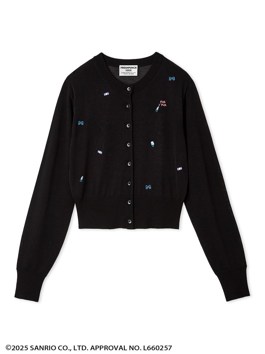 FURFUR「FRESH PUNCH 刺繍カーディガン」|カーディガン|
