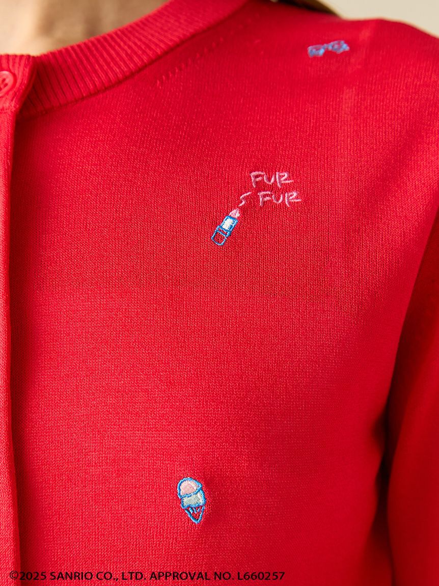 FURFUR「FRESH PUNCH 刺繍カーディガン」|カーディガン|