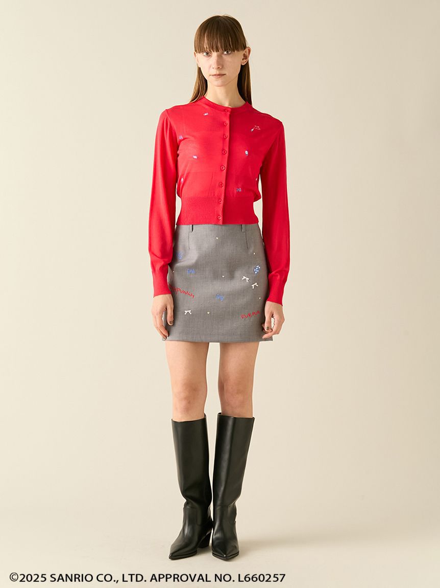 FURFUR「FRESH PUNCH 刺繍カーディガン」|カーディガン|