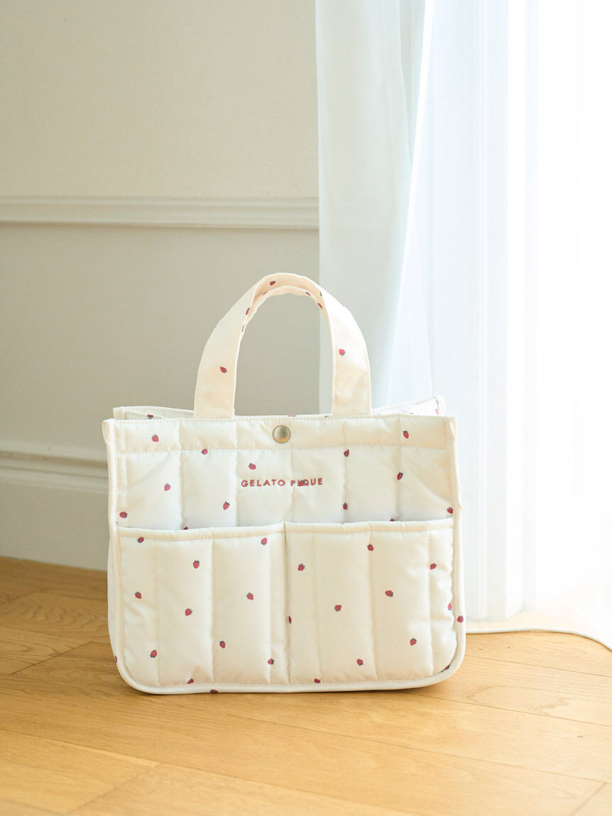  GELATO PIQUE CAT&DOG「【CAT&DOG】【販路限定商品】ストロベリーキルティングお散歩バッグＭ」|その他|OWHT