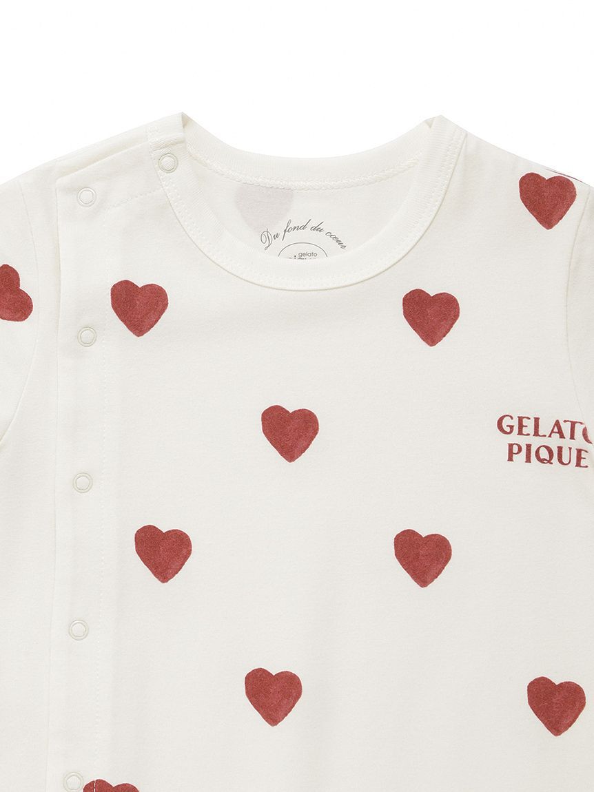 GELATO PIQUE KIDS & BABY「【BABY】ハート柄ロンパース」|ロンパース|