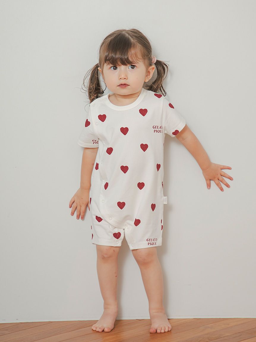 GELATO PIQUE KIDS & BABY「【BABY】ハート柄ロンパース」|ロンパース|