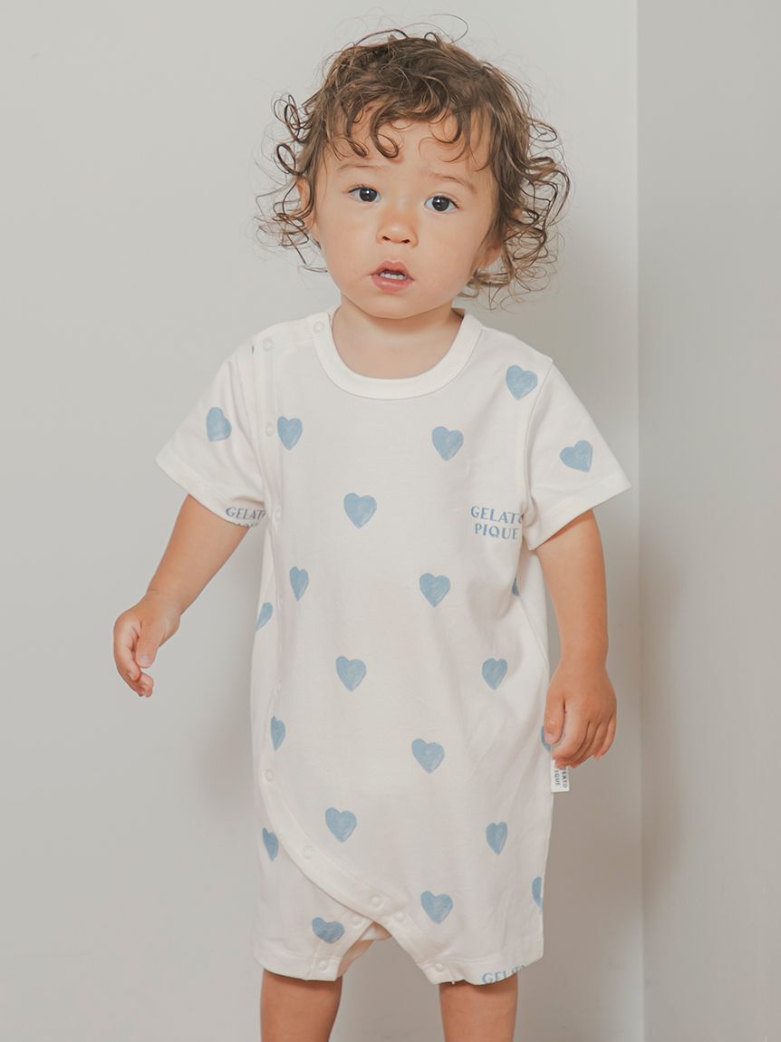 GELATO PIQUE KIDS & BABY「【BABY】ハート柄ロンパース」|ロンパース|BLU