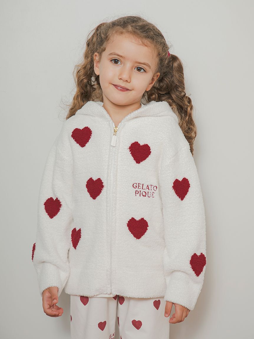 GELATO PIQUE KIDS & BABY「【KIDS】エアリーモコハートパーカー」|パーカー|RED
