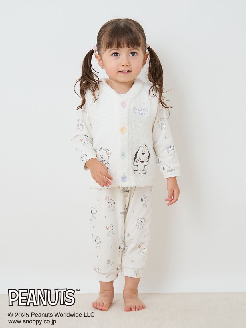 GELATO PIQUE KIDS & BABY「【PEANUTS PUPPIES】【BABY】ベビモコベスト」|その他ベビーウェア|