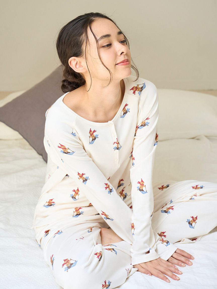 gelato pique「【HOLIDAY】スキーベア柄ロンT」|ルームウェア|