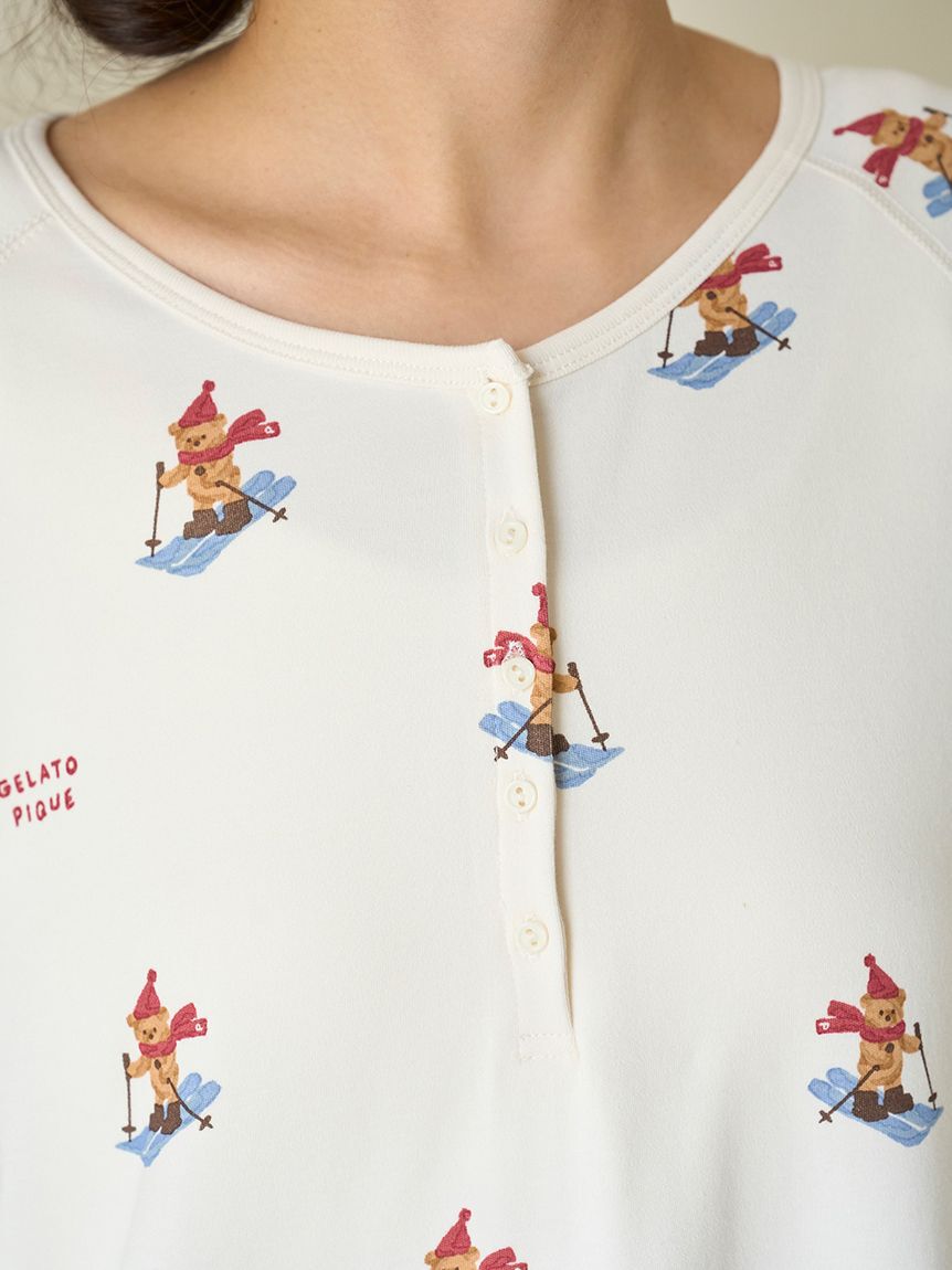 gelato pique「【HOLIDAY】スキーベア柄ロンT」|ルームウェア|