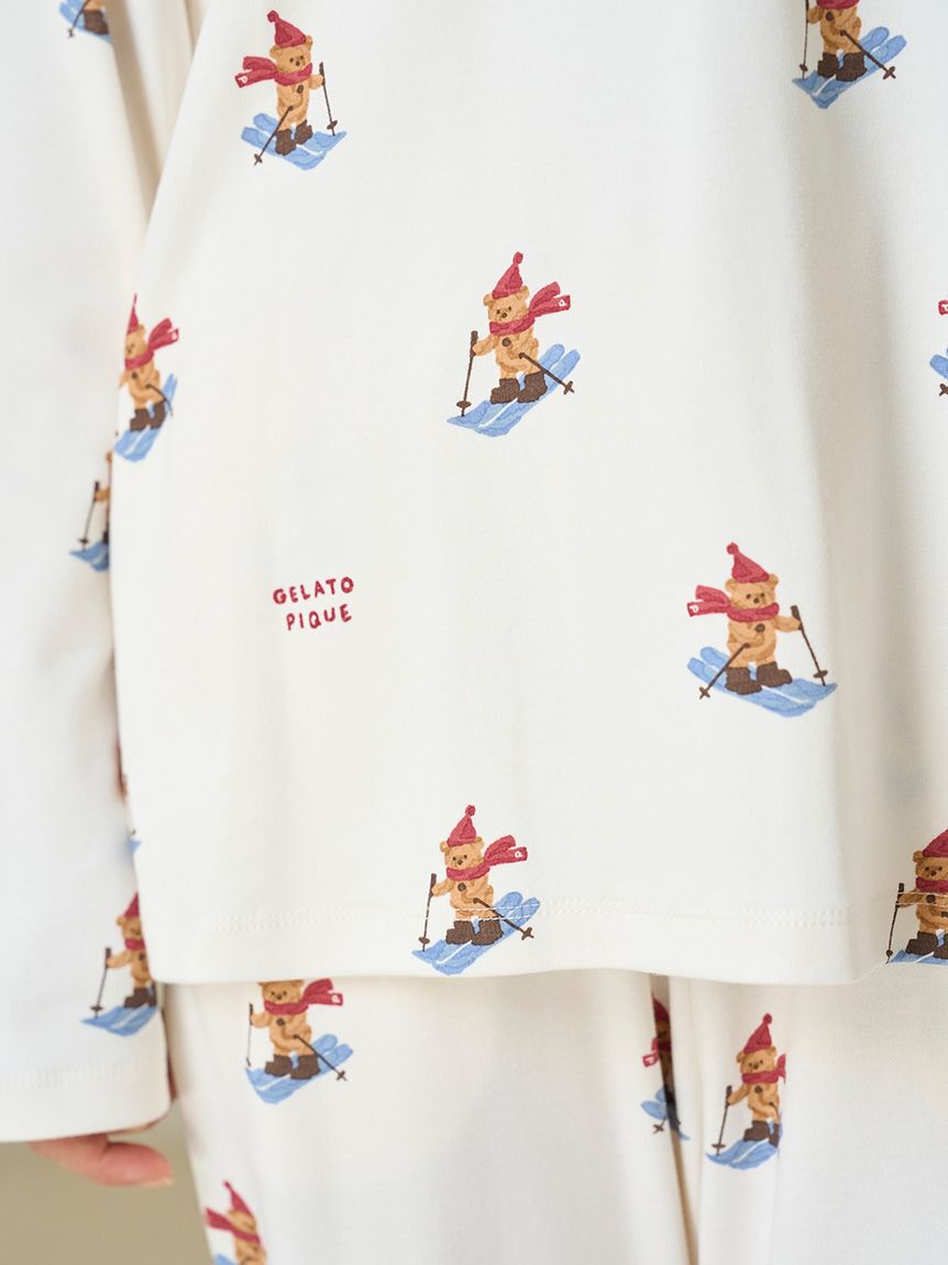 gelato pique「【HOLIDAY】スキーベア柄ロンT」|ルームウェア|