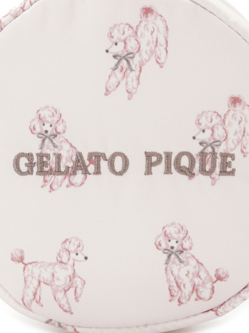 gelato pique「プードル丸型総柄ポーチ」|ポーチ|