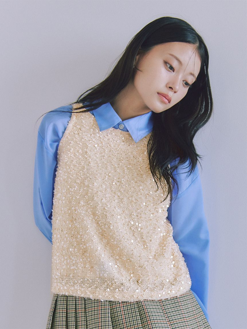 SNIDEL「ラメタンクトップス」|タンクトップ|IVR