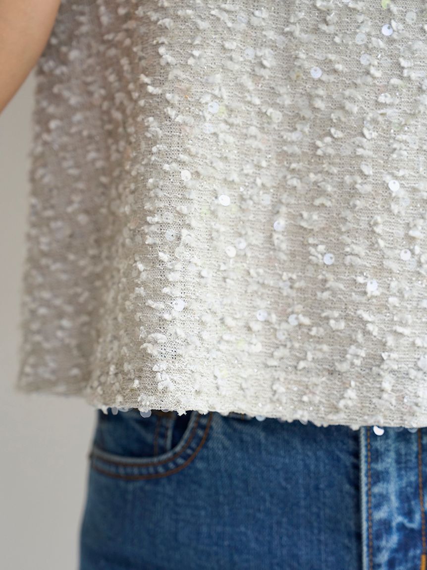 SNIDEL「ラメタンクトップス」|タンクトップ|