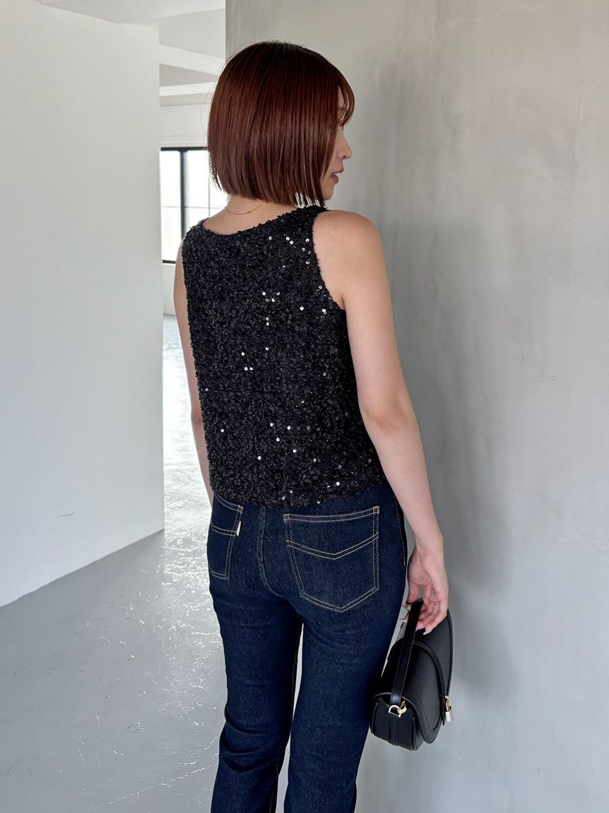 SNIDEL「ラメタンクトップス」|タンクトップ|