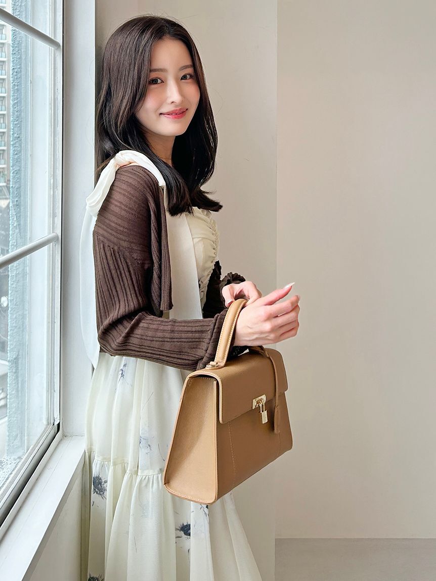 SNIDEL「【FLOWER COLLECTION】プリントショルダーリボンワンピース」|ワンピース|