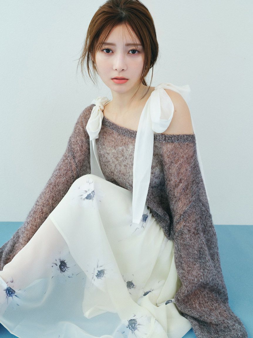 SNIDEL「【FLOWER COLLECTION】プリントショルダーリボンワンピース」|ワンピース|