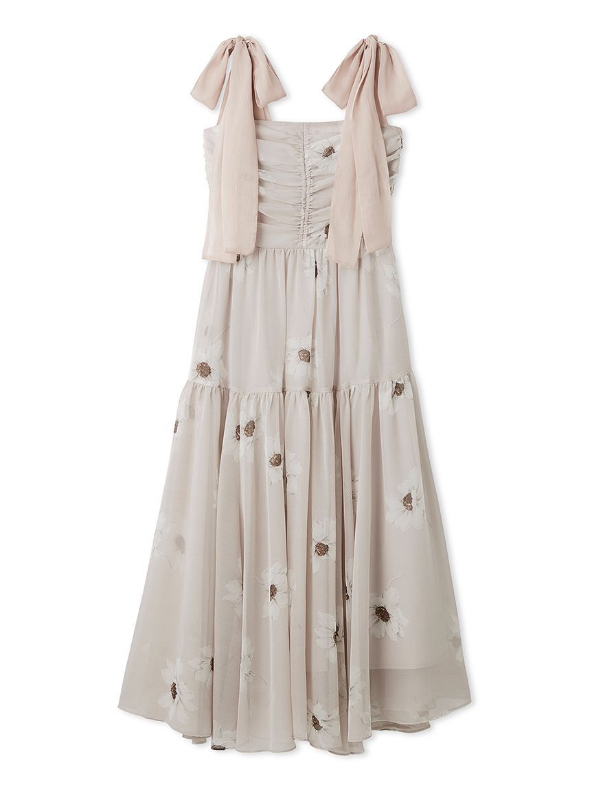 SNIDEL「【FLOWER COLLECTION】プリントショルダーリボンワンピース」|ワンピース|