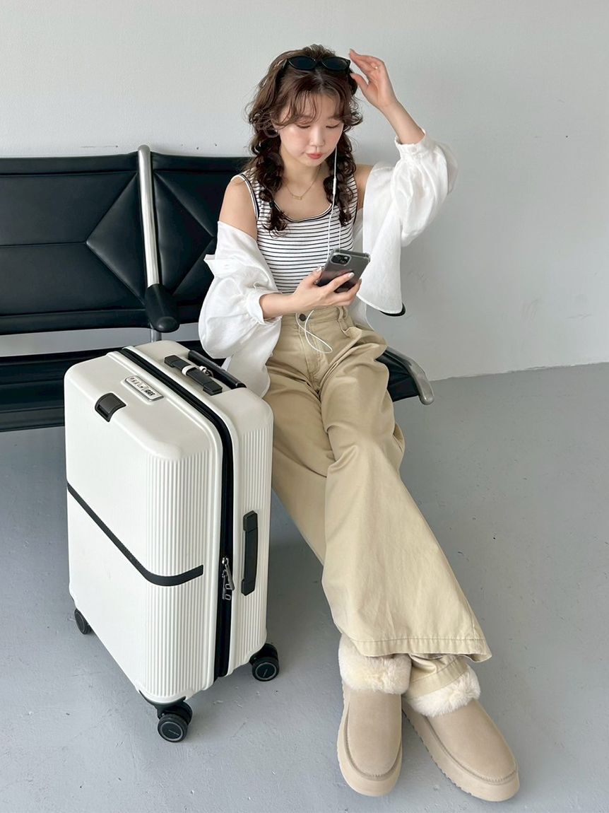 SNIDEL「レイヤードデザインパンツ」|チノ|