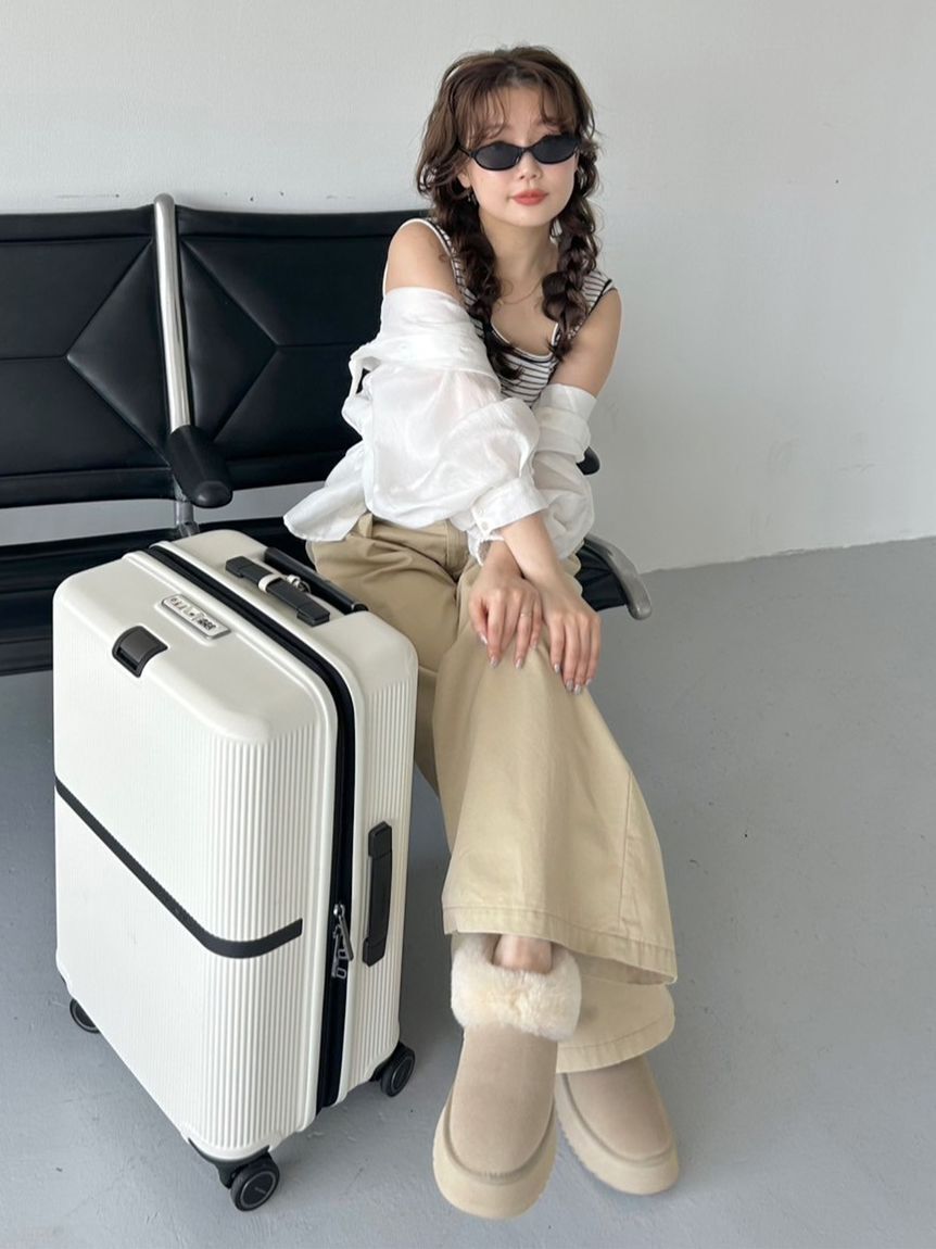 SNIDEL「レイヤードデザインパンツ」|チノ|