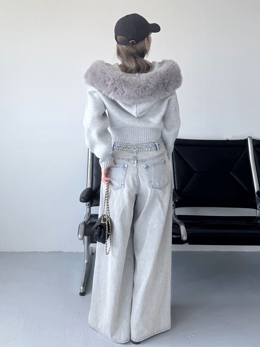 SNIDEL「レイヤードデザインパンツ」|チノ|