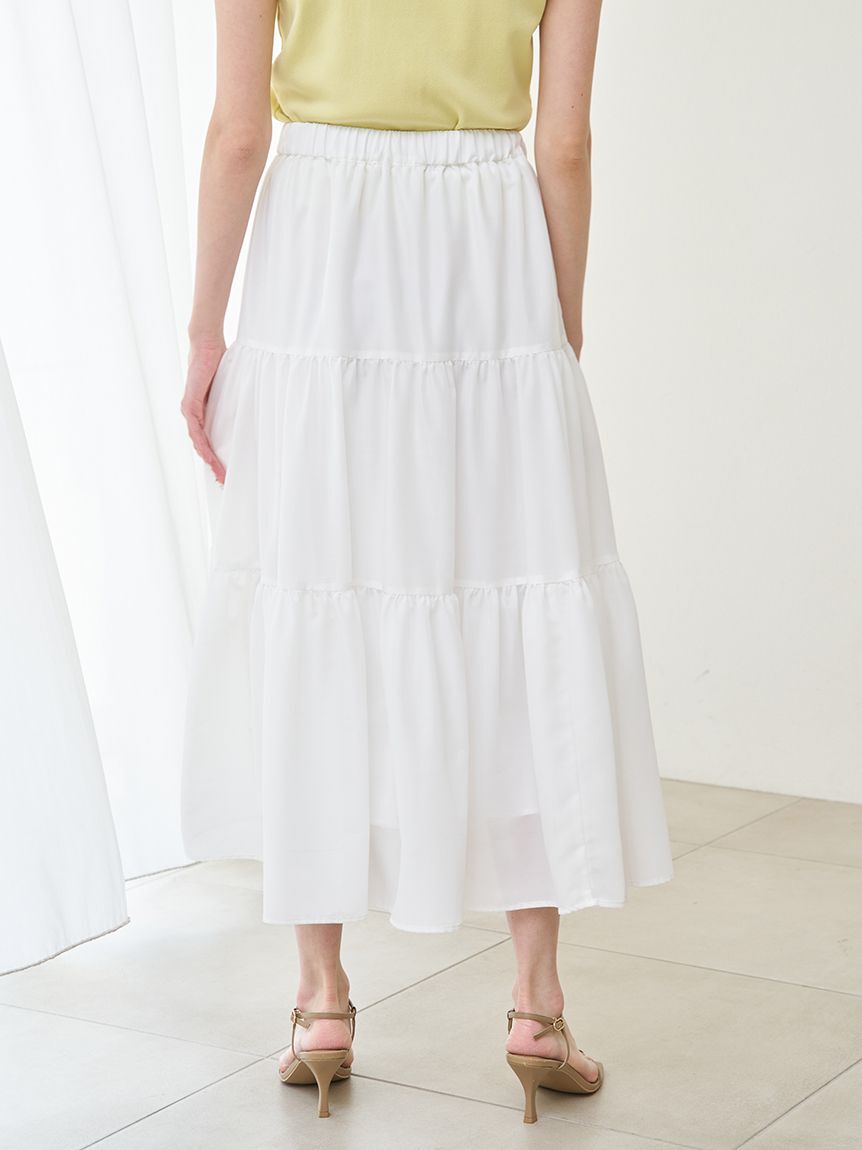 SNIDEL「ニットベスト&times;ティアードスカートセット」|ワンピース|