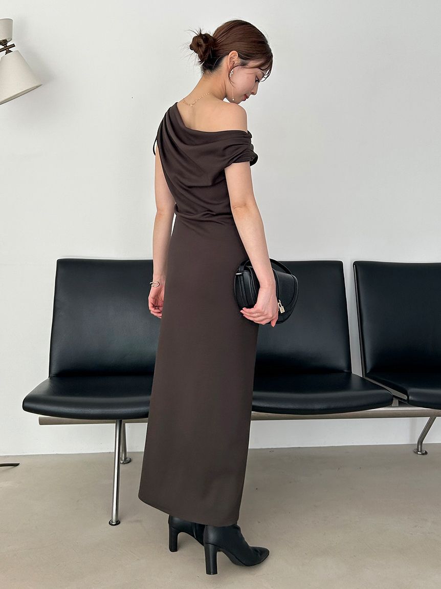 SNIDEL「ドレープカットワンピース」|ワンピース|