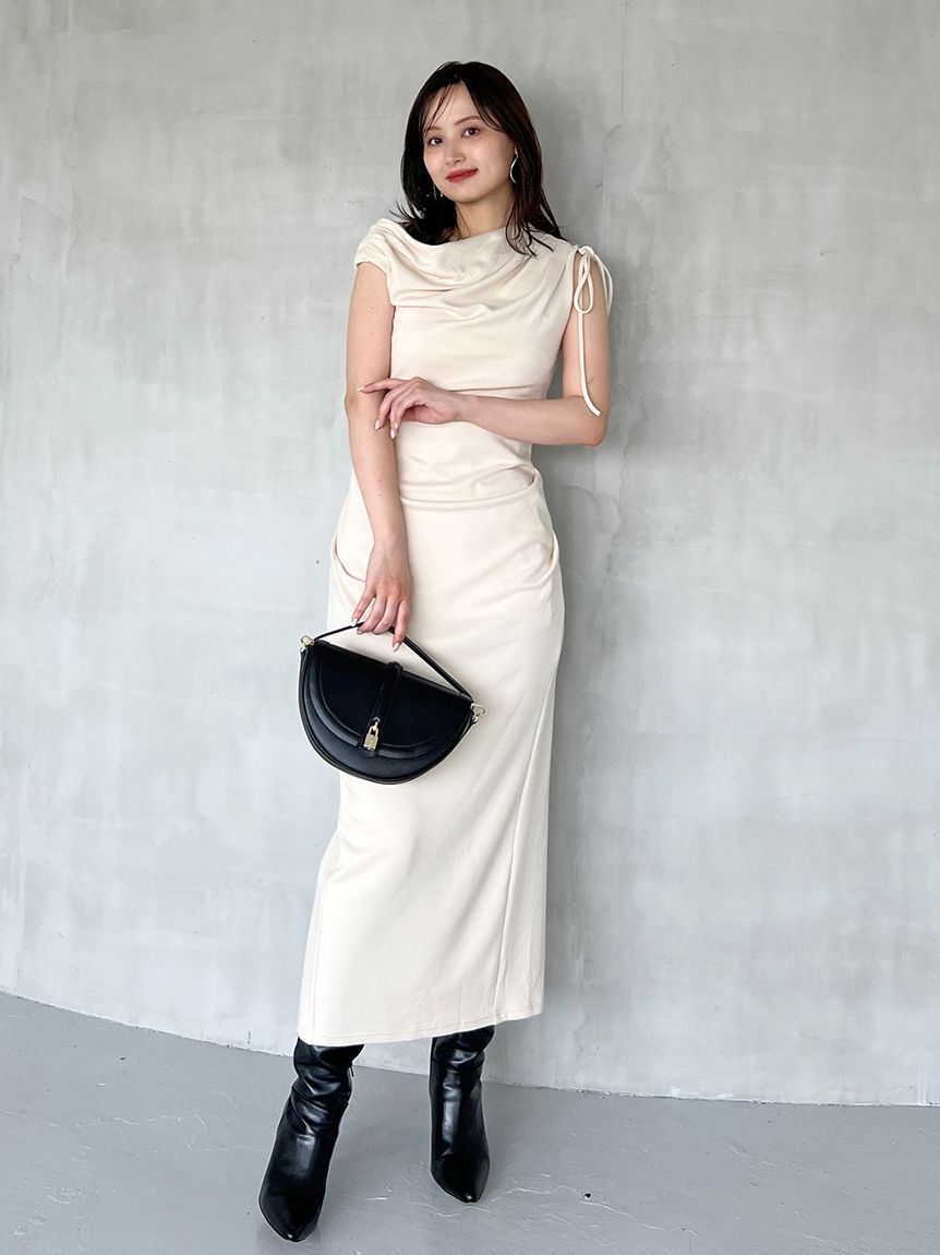 SNIDEL「ドレープカットワンピース」|ワンピース|