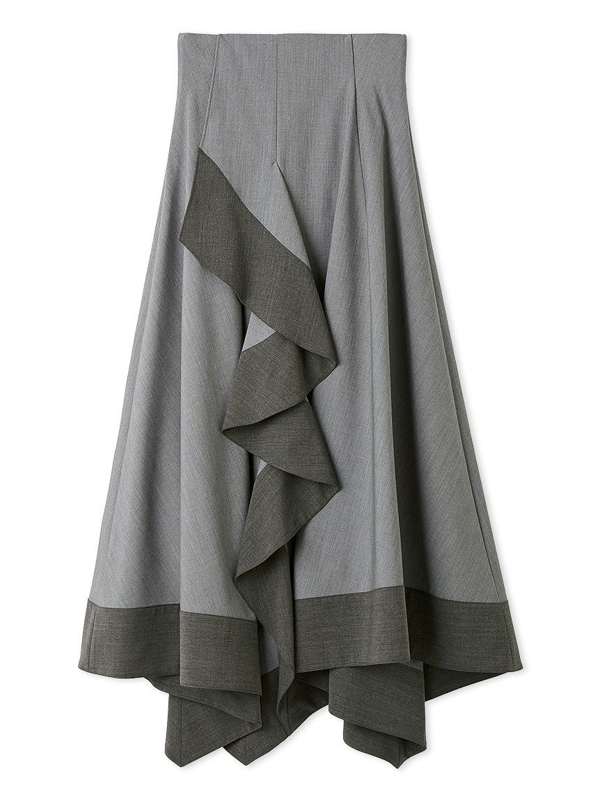 SNIDEL「バリエハンカチヘムスカート」|スカート|GRY