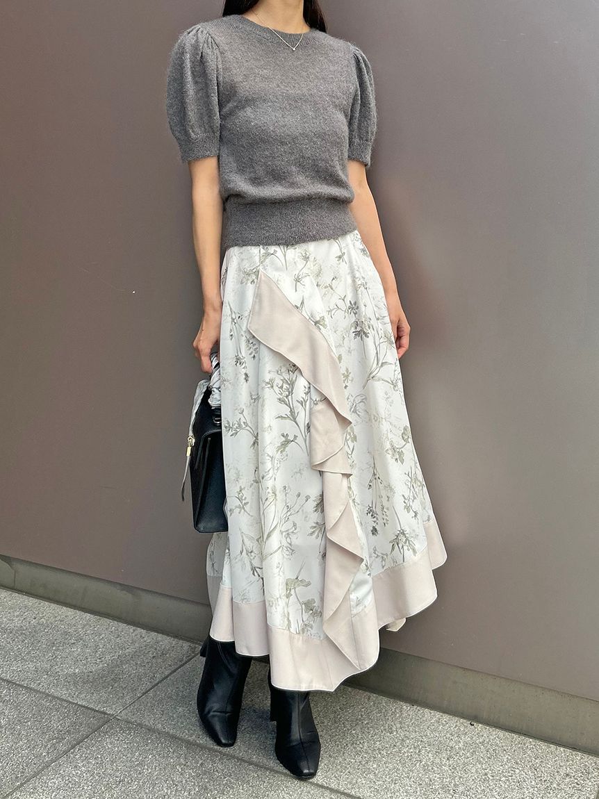 SNIDEL「バリエハンカチヘムスカート」|スカート|