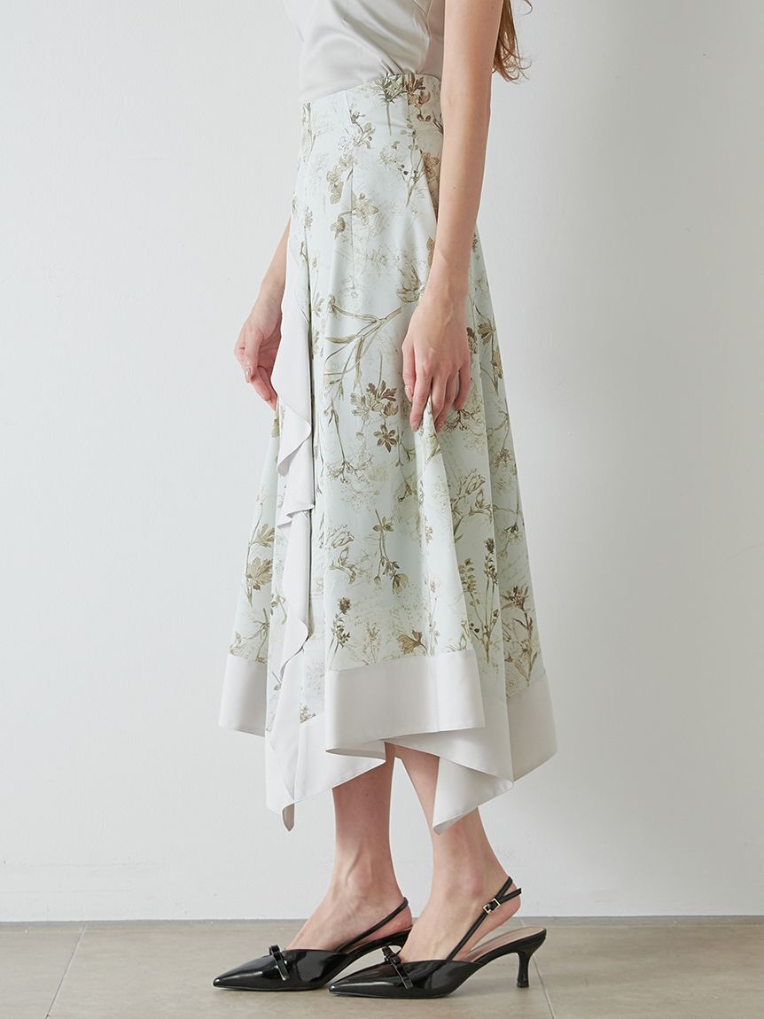 SNIDEL「バリエハンカチヘムスカート」|スカート|