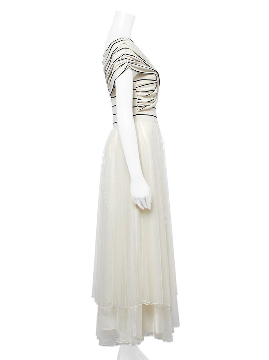 FRAY I.D「オフショルカットソーコンビチュールワンピース」|ワンピース|