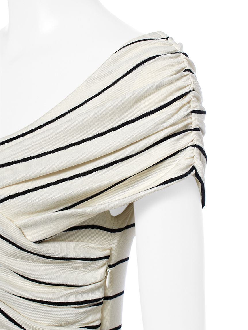 FRAY I.D「オフショルカットソーコンビチュールワンピース」|ワンピース|