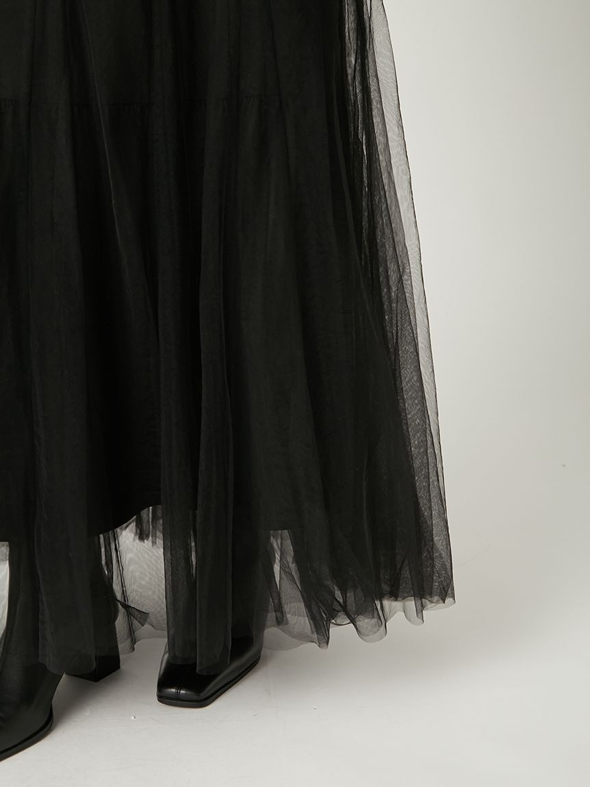 FRAY I.D「【00サイズ】ジレチュールスカートセットアップ」|ワンピース|