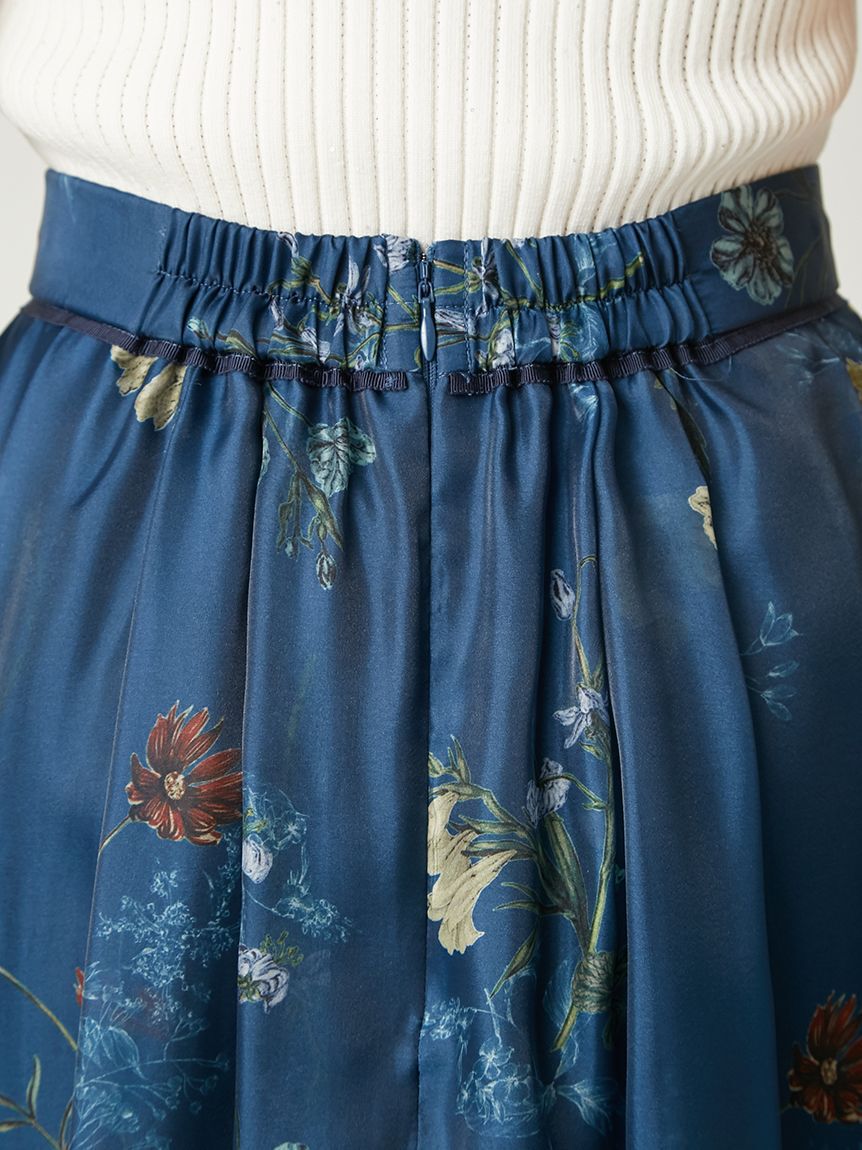 FRAY I.D「ボタニカルプリントシアータックスカート」|スカート|