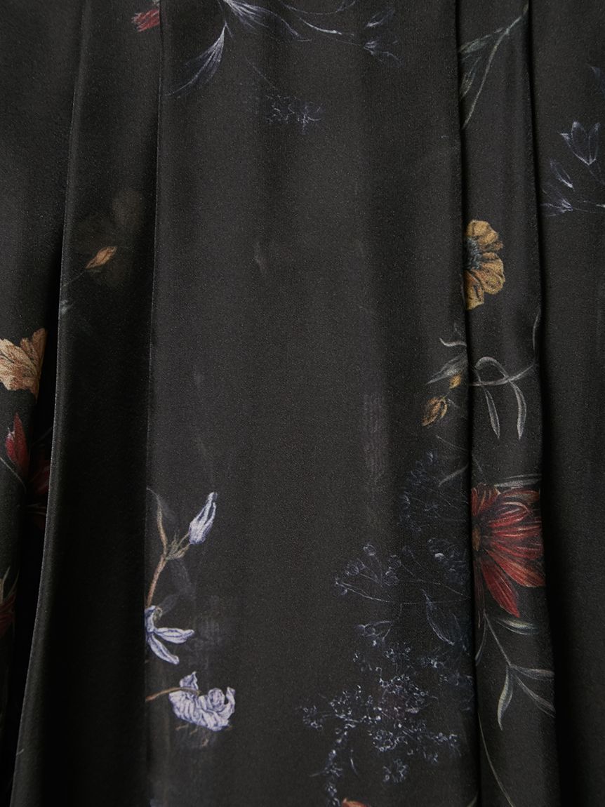 FRAY I.D「ボタニカルプリントシアータックスカート」|スカート|