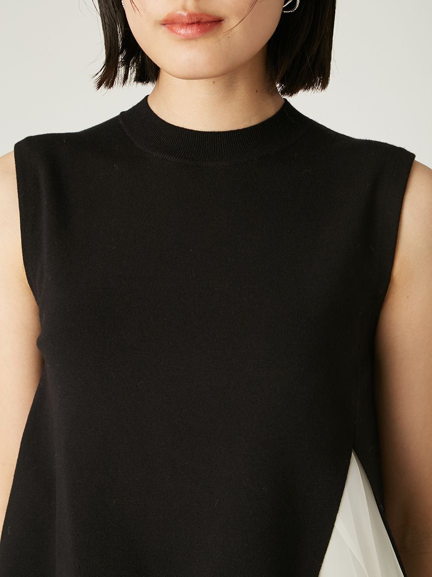 FRAY I.D「【WEB限定カラー】ラッフルフリルレイヤーニット」|ニット・セーター|