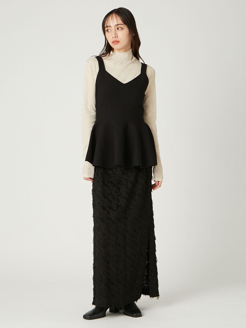 FRAY I.D「カットジャガードタイトスカート」|スカート|