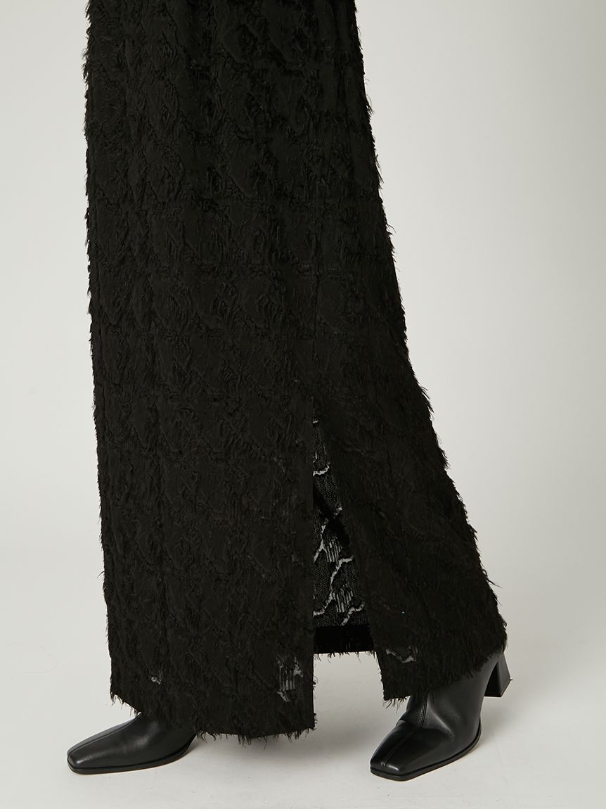 FRAY I.D「カットジャガードタイトスカート」|スカート|