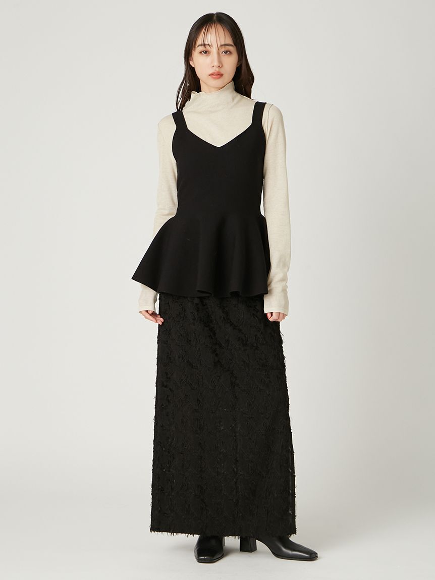 FRAY I.D「カットジャガードタイトスカート」|スカート|