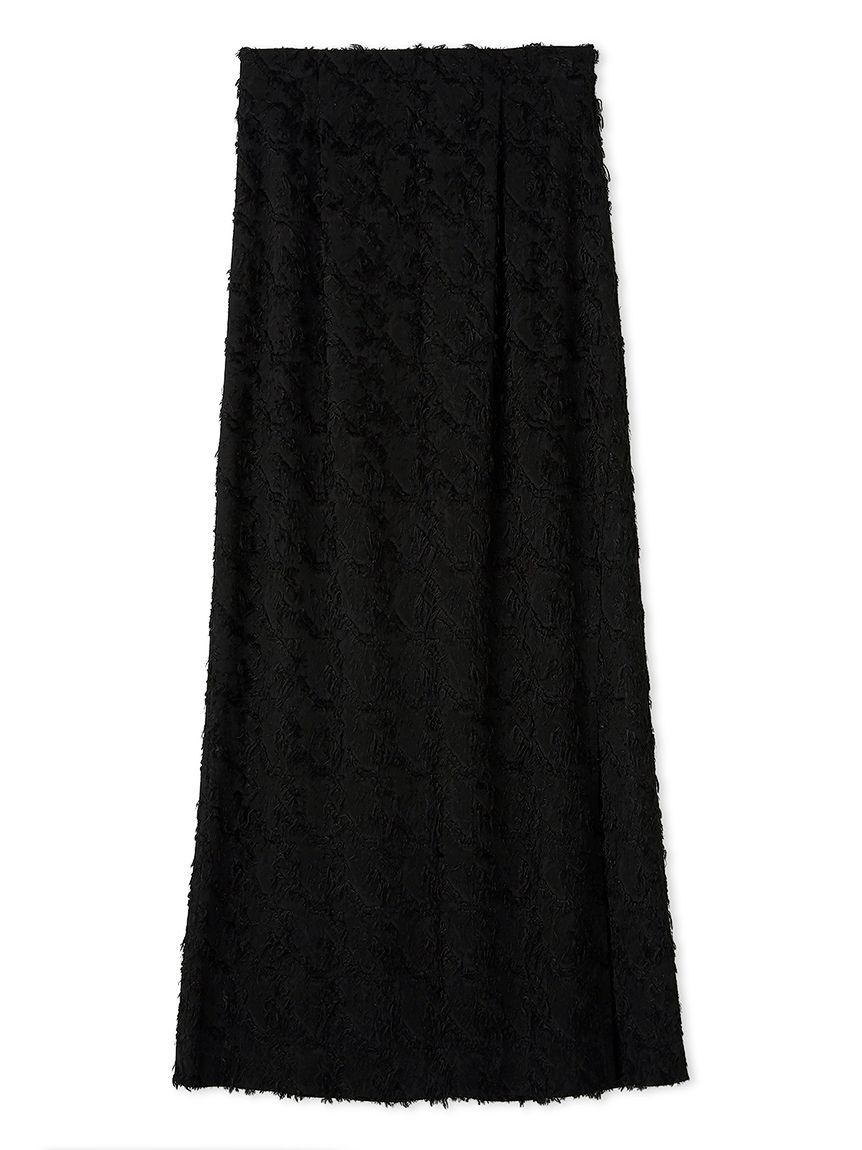 FRAY I.D「カットジャガードタイトスカート」|スカート|BLK