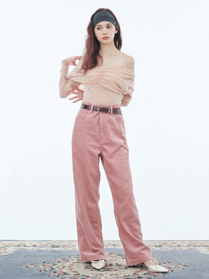 LILY BROWN Lingerie「【LILY BROWN Lingerie】カップインオフショルダーボディ」|Tシャツ・カットソー|