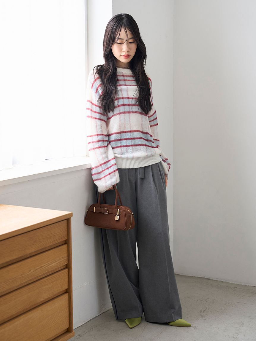 LILY BROWN「2wayシアーモヘアニットトップス」|ニット・セーター|